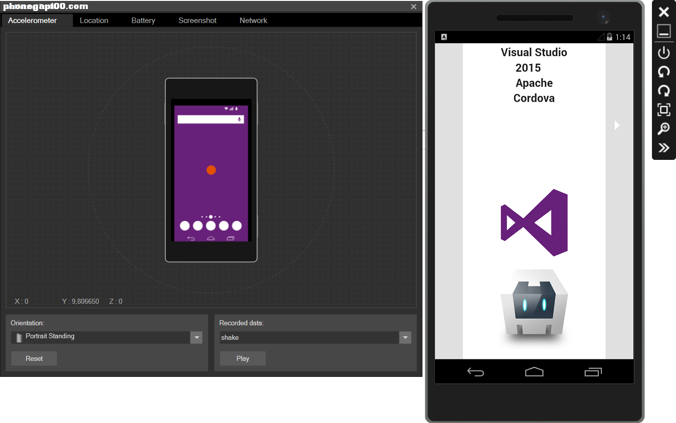 Visual Studio 2015 和 Apache Cordova
