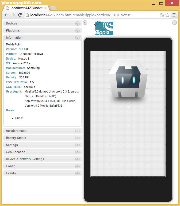 Visual Studio 2015 和 Apache Cordova
